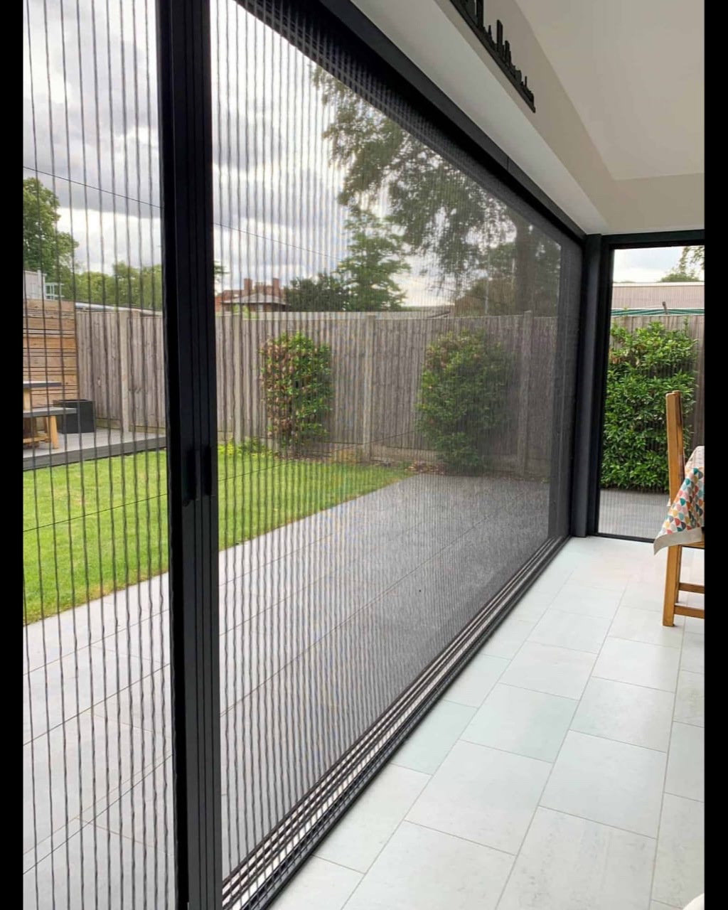 Mosquito mesh door for home safety